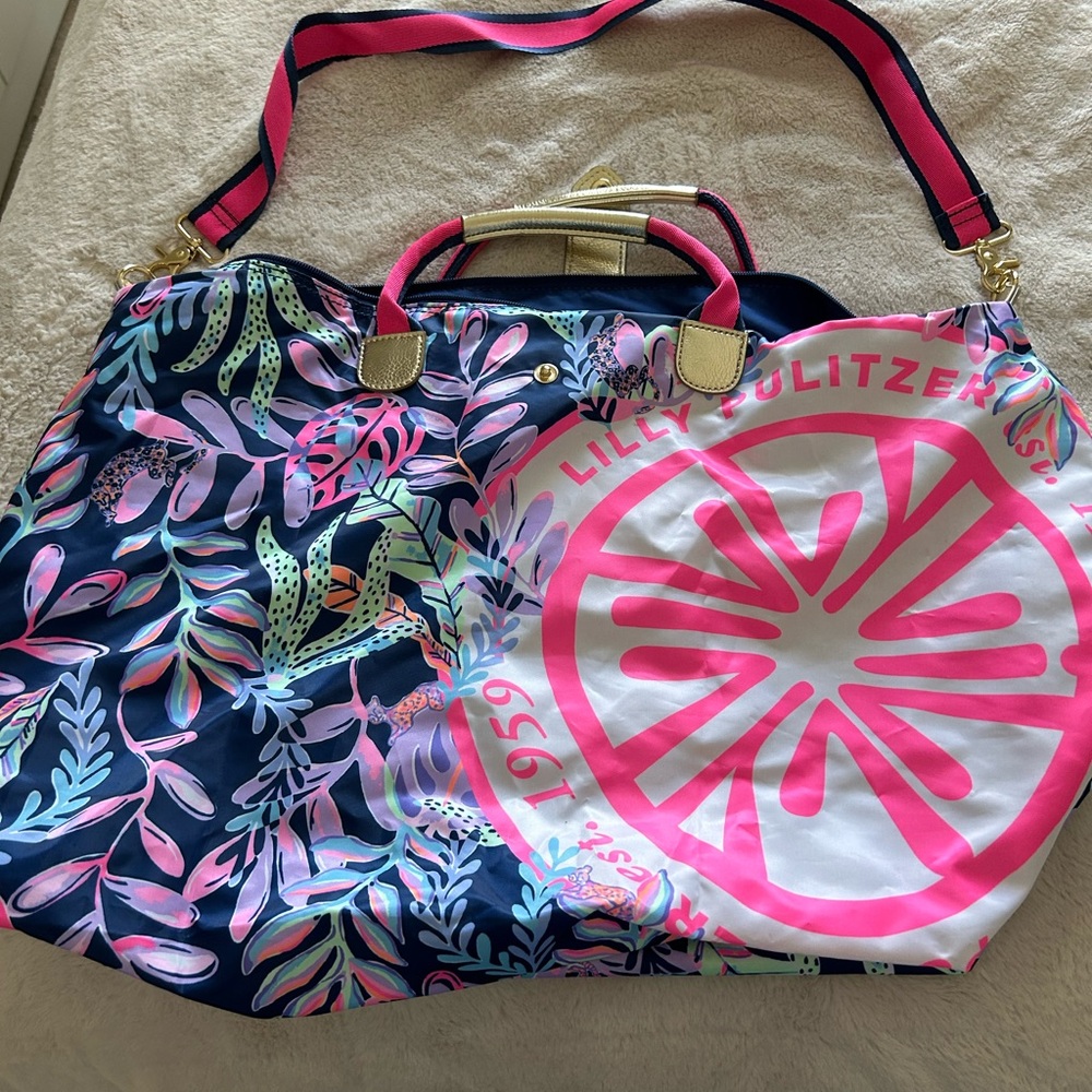 Lilly Pulitzer weekender bag